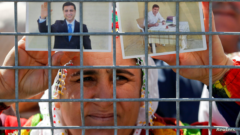 Turkish court sentences a Kurdish leader for 42 years in prison