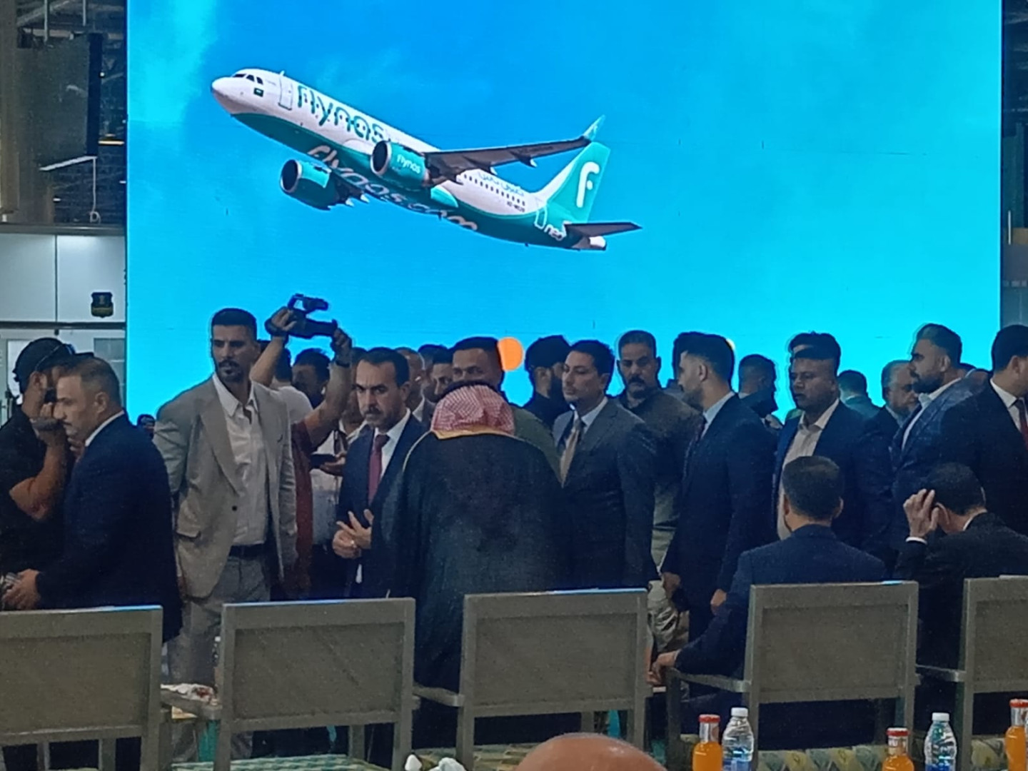 Inauguration of first airline route between Najaf and Dammam, Saudi Arabia
