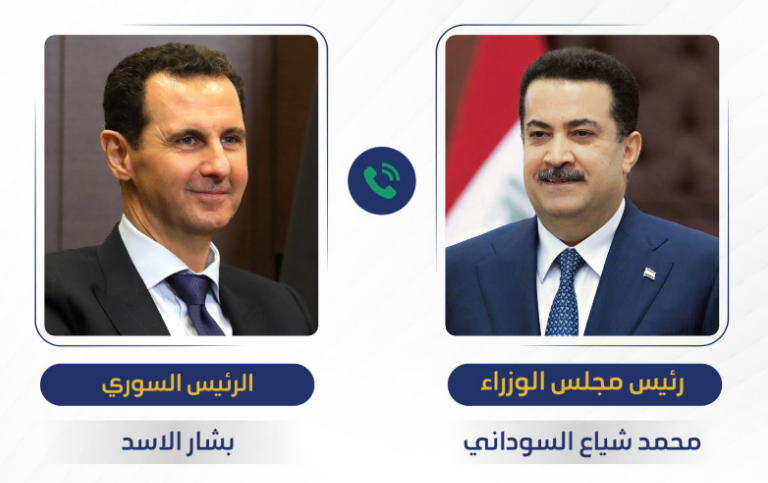 Al-Sudani and Syrian President discuss security and economic cooperation