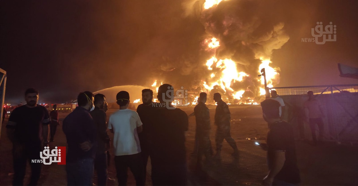 اندلاع حريق كبير في مصفاة نفطية بأربيل (صور وفيديو)