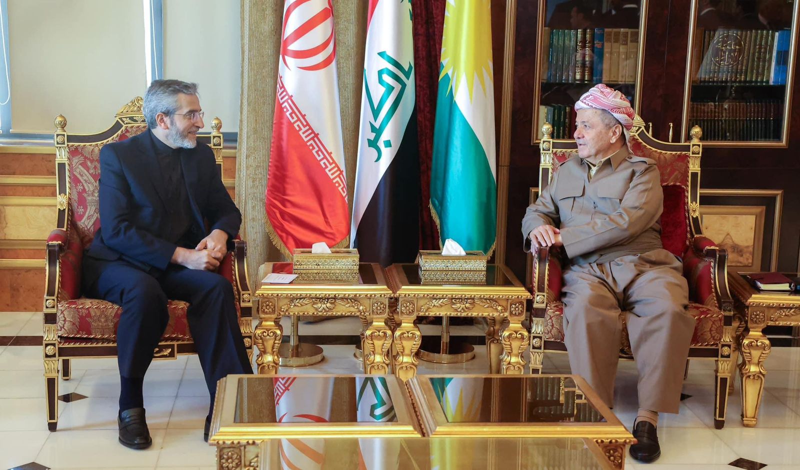 Kurdish leader Barzani, Iran's top diplomat vows to boost ties