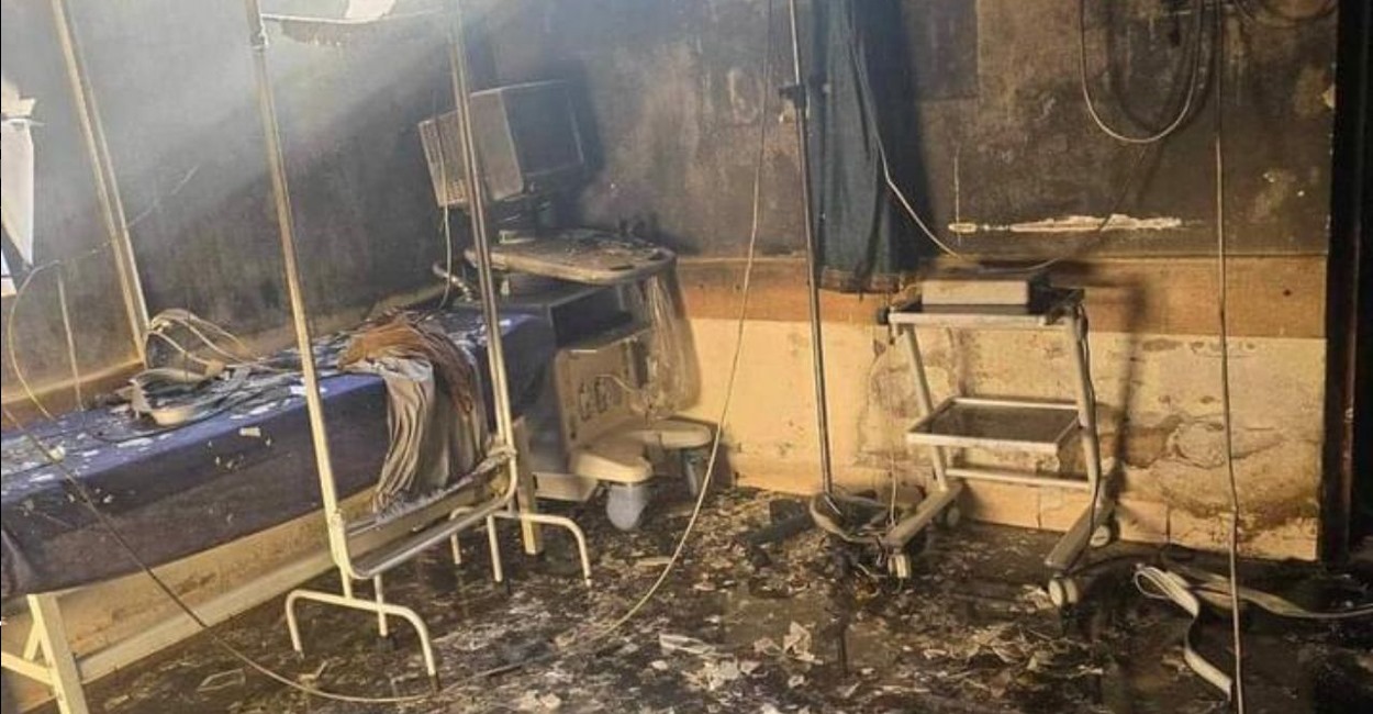 انقاذ اطفال حديثي الولادة بالسيطرة على حريق داخل مستشفى في ديالى
