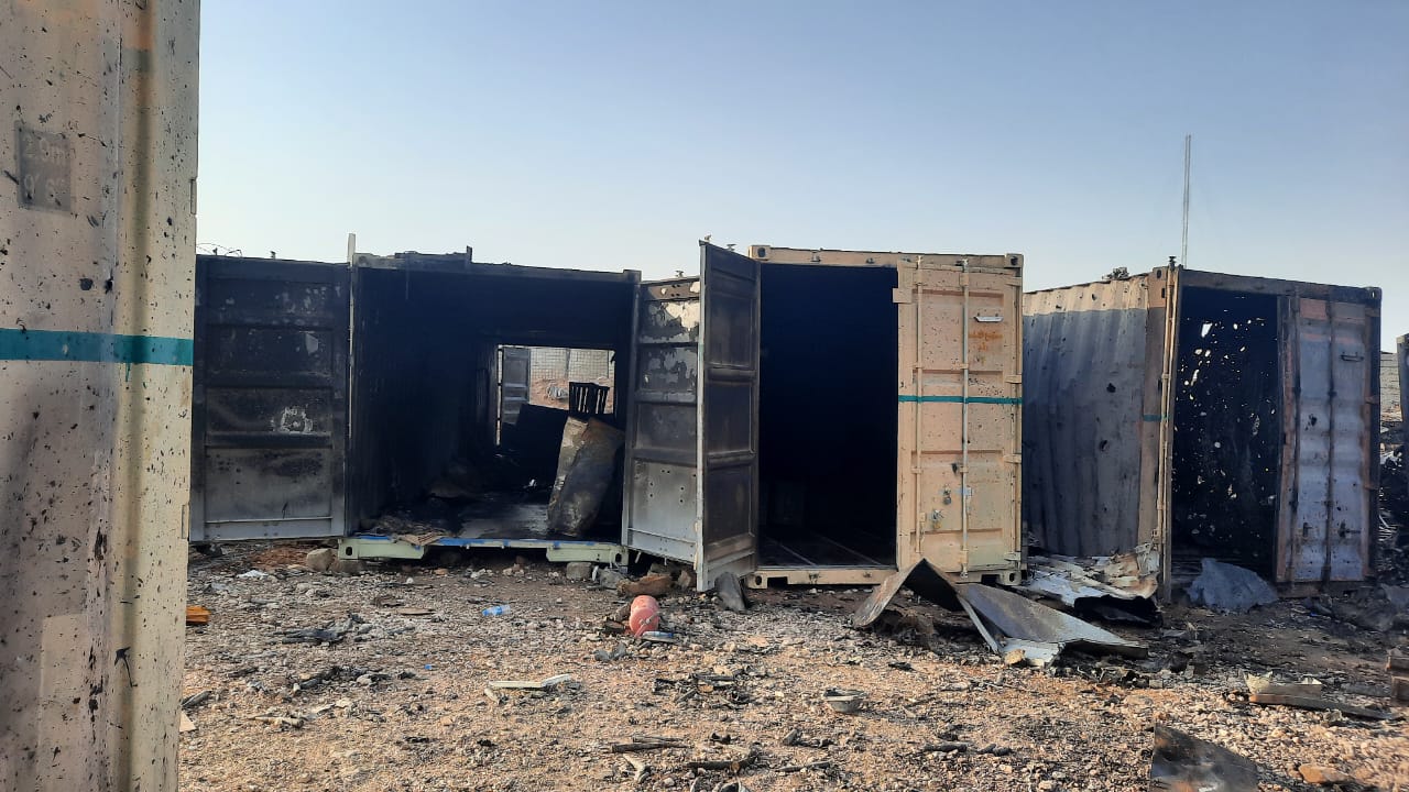 حريق مستودع الذخيرة قرب الحدود السورية: 7 اصابات من حرس الحدود العراقي