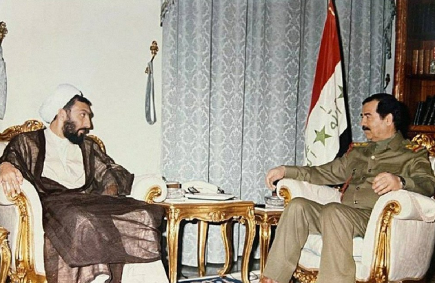 Iranian presidential candidate sparks controversy with Saddam Hussein photo