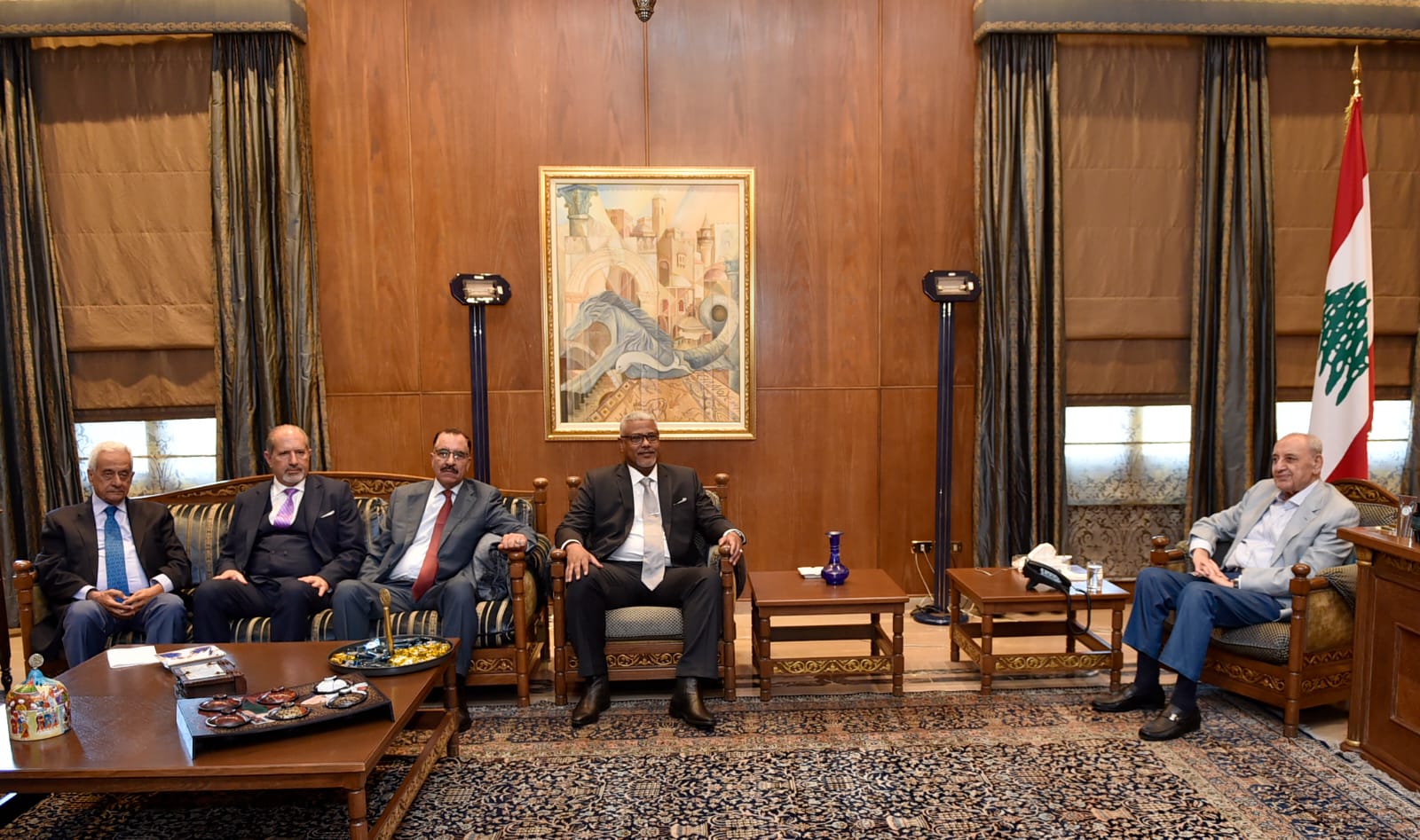 الأمين العام للاتحاد البرلماني العربي يستهل مهامه في بيروت بلقائه بري
