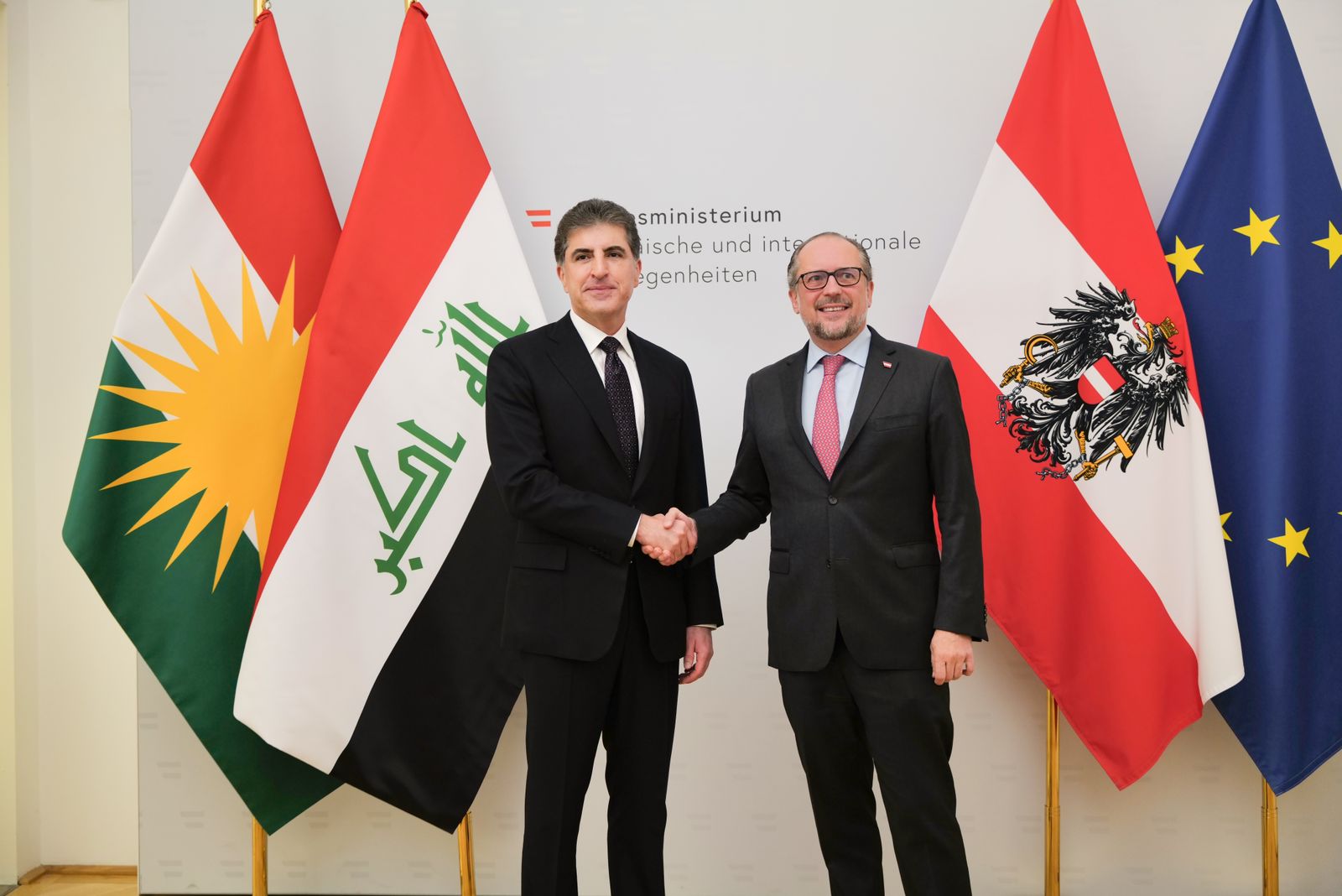 Kurdistans President meets Austrian Foreign Minister in Vienna