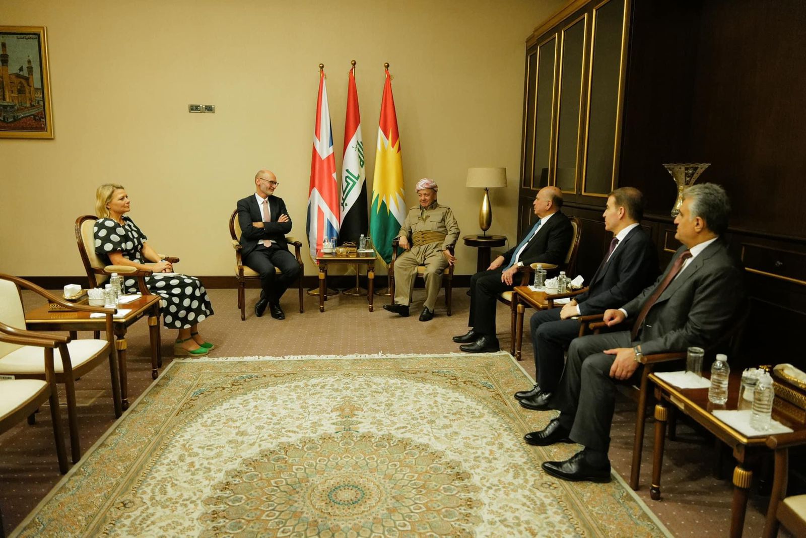Kurdish leader Barzani meets Ambassadors, addresses disputes with Baghdad