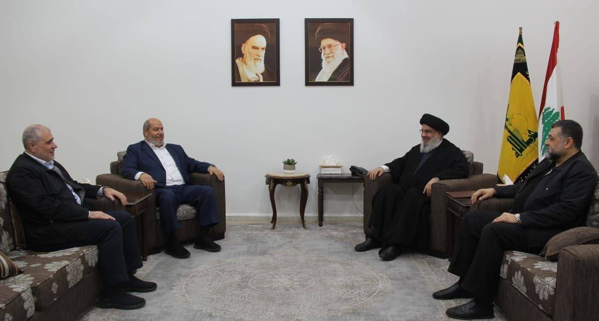 Hezbollah’s Sayyed Nasrallah meets with Hamas delegation to discuss security developments