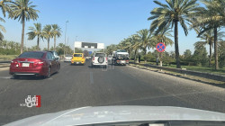 حادثا سير يشلان حركة طريق مطار بغداد الدولي