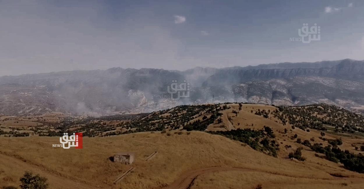 Massive fires outbreak in Duhok due to ongoing clashes