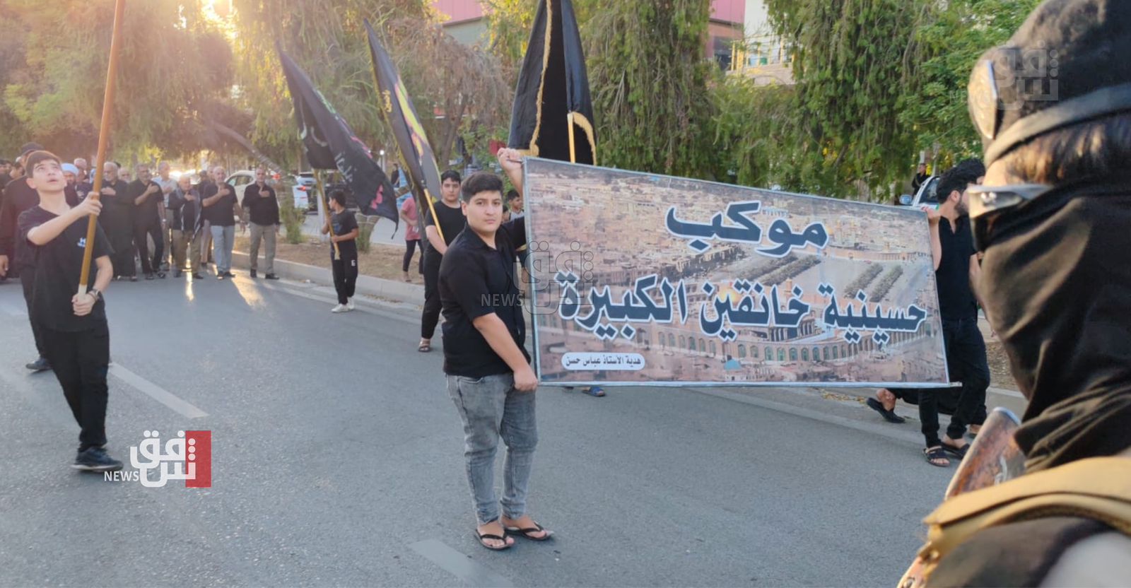 Shiite, Sunni mulsims in Khanaqin mark prophet Muhammad’s death anniversary with joint procession