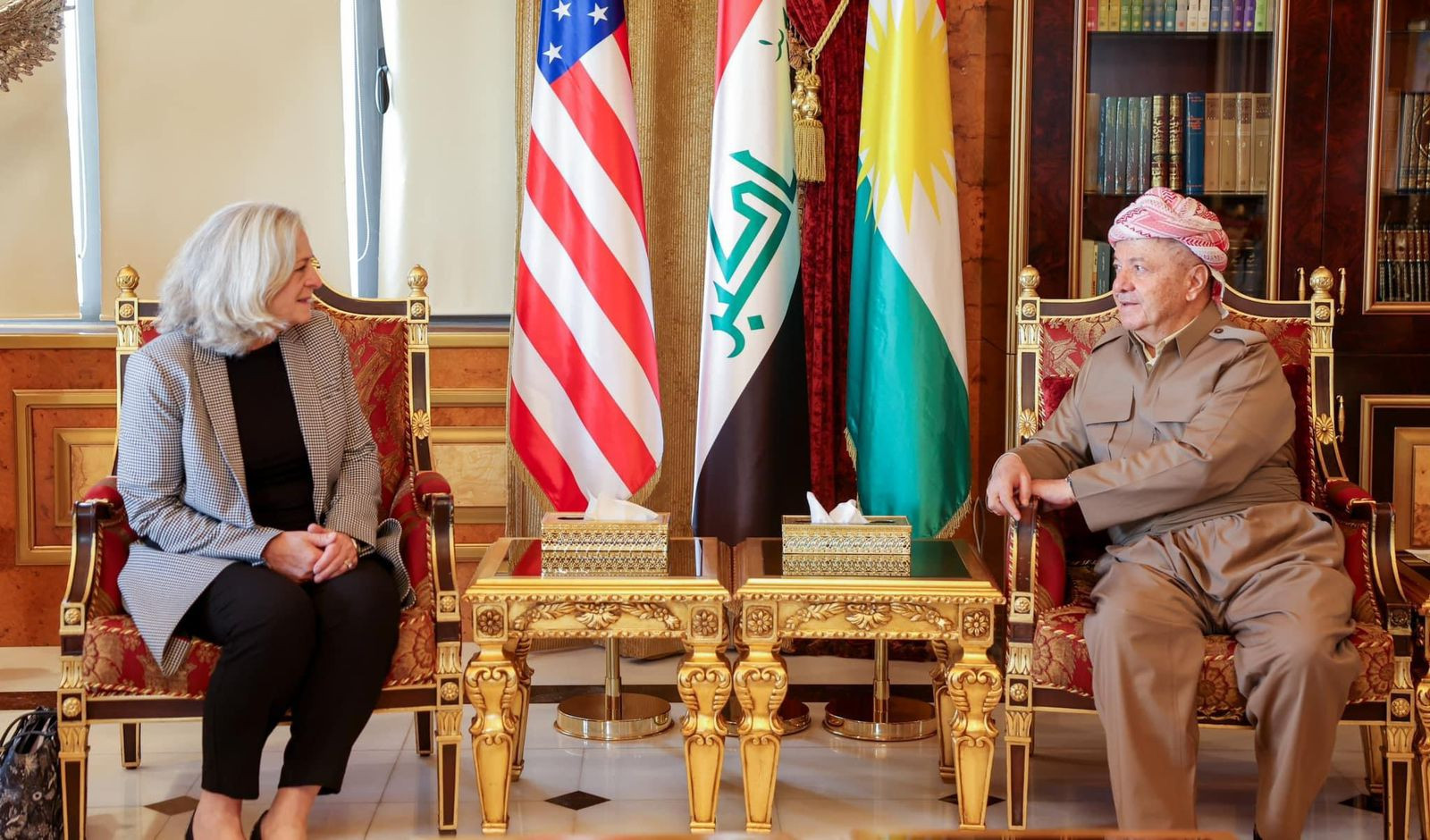 Leader Barzani, US Ambassador discuss political situation, terrorist threats, and Coalition forces