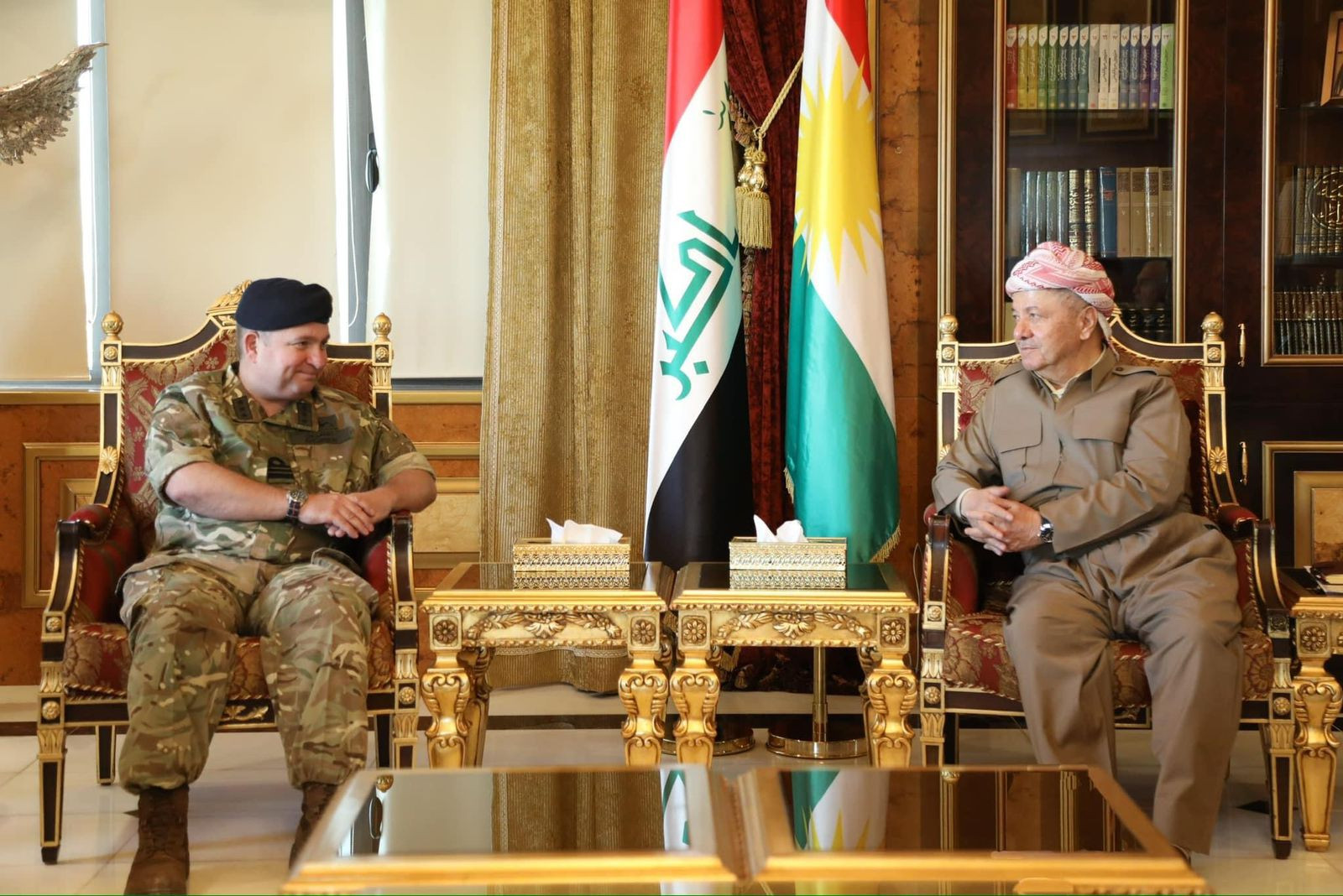 Leader Masoud Barzani discusses Global Coalition future, terrorism threats with British official