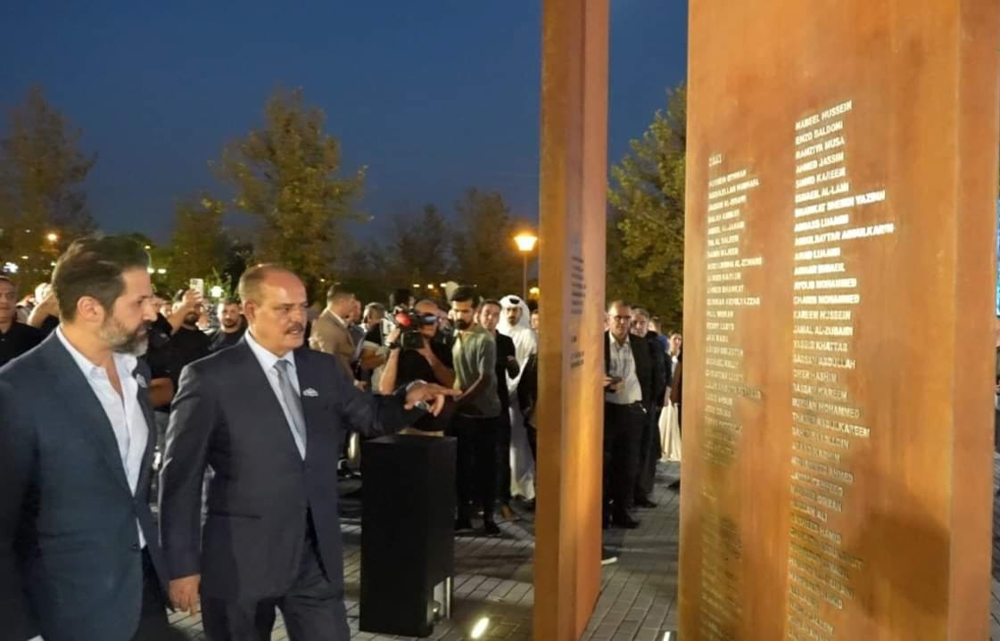 "Guardians of Truth" memorial unveiled in Al-Sulaymaniyah to honor fallen journalists