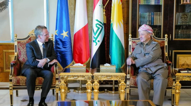 Leader Barzani and French ambassador discuss political developments and Kurdistan-Iraq relations