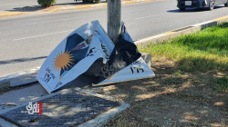 Windstorm hits al-Sulaymaniyah, scatters election campaign banners