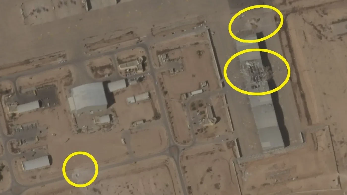 Satellite images reveal damage at Nevatim airbase after Iranian missile strikes