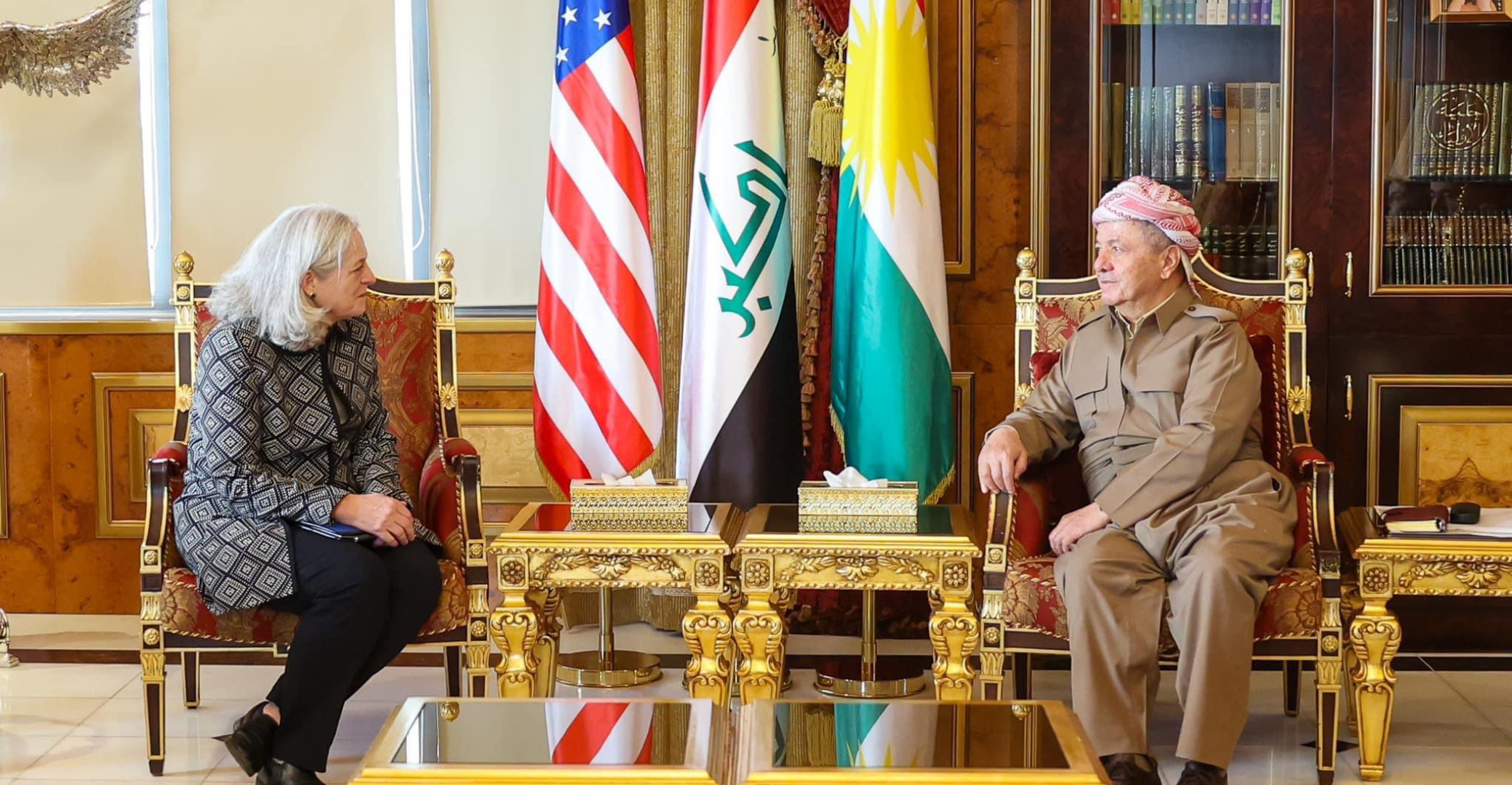 Leader Barzani discusses new government formation with US ambassador