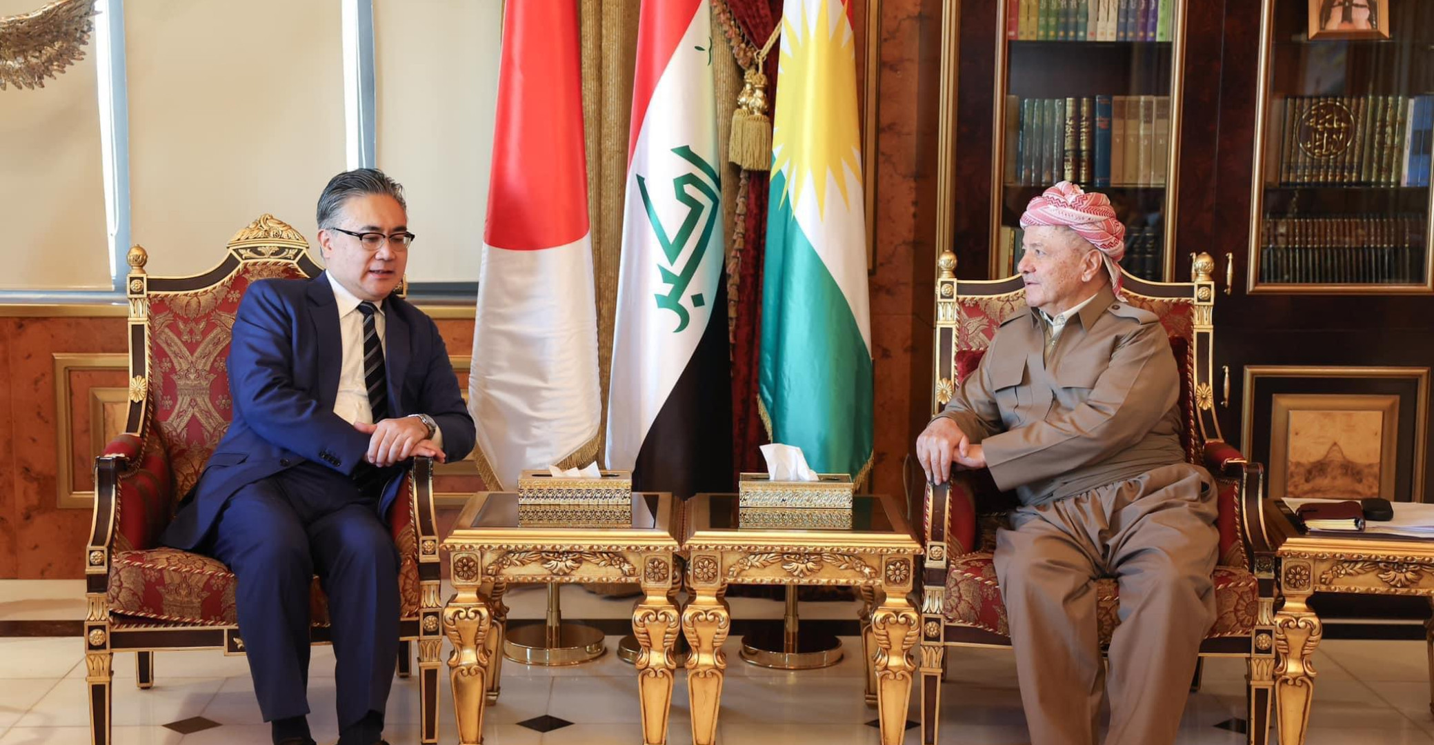 Leader Barzani reaffirms Kurdistan’s commitment to its cause during meeting with Japanese Ambassador