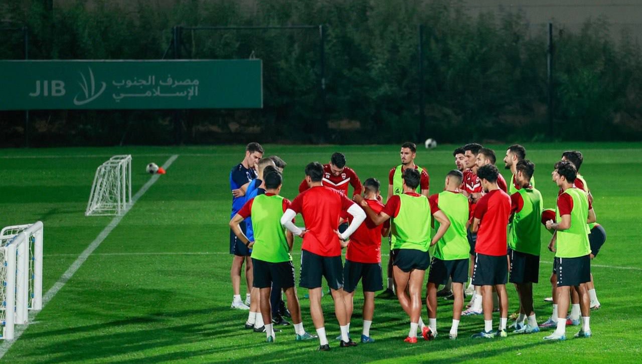 المنتخب العراقي يرفع جرعاته التدريبية تأهباً للقاء الأردن