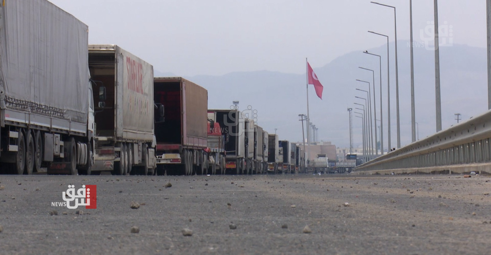 Over 1,000 trucks stranded at Turkish-Iraqi border