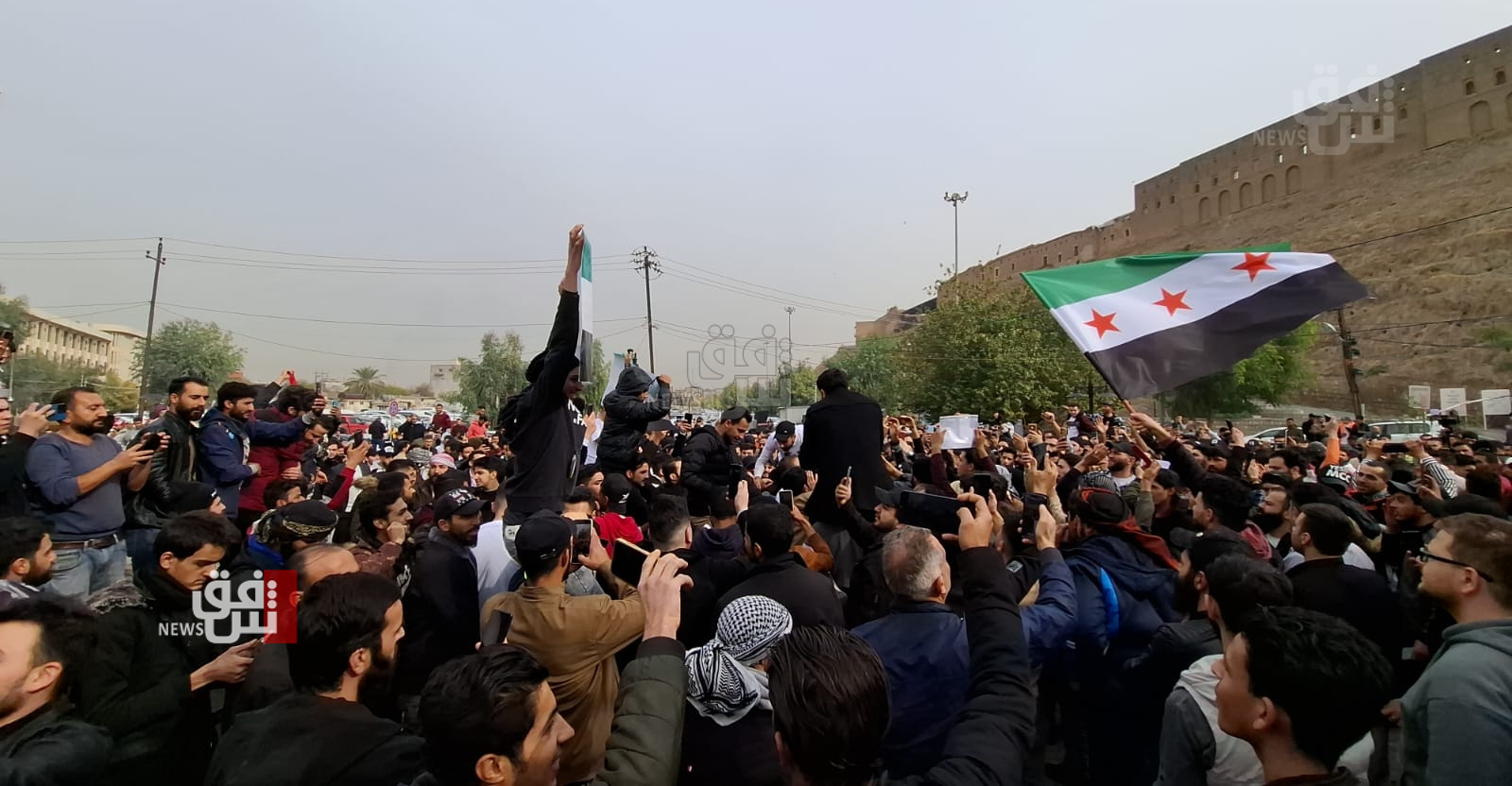 Syrian refugees in Erbil celebrate fall of Al-Assad's regime