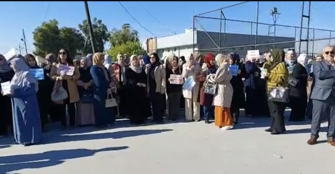 لەوەر دویاکەفتن موچەیلیان ماموسایەیل مەکتەوەیل کوردی لە کەرکوک بایکۆت دەوام کردن