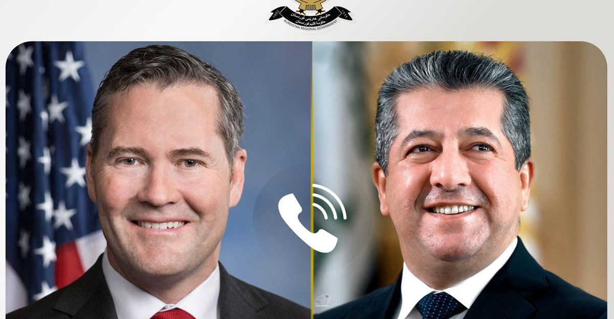 PM Barzani and Congressman Waltz discuss strengthening regional security and stability