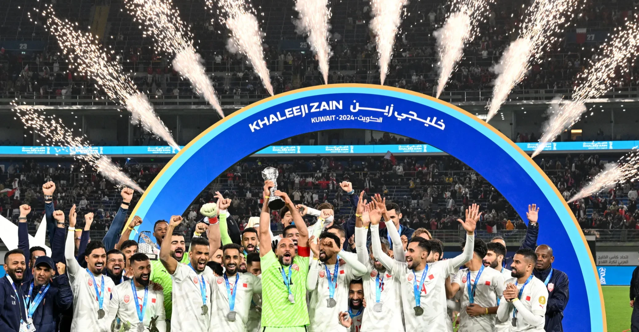 المنتخب البحريني يتوج بلقب خليجي الكويت "26"