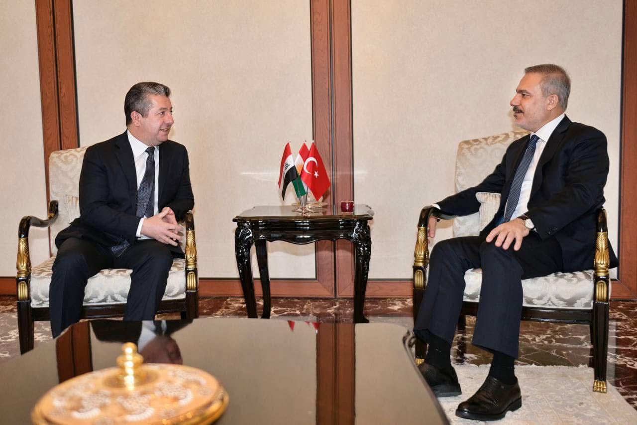 رئيس حكومة كوردستان يبحث مع اردوغان وفيدان مستجدات الأوضاع