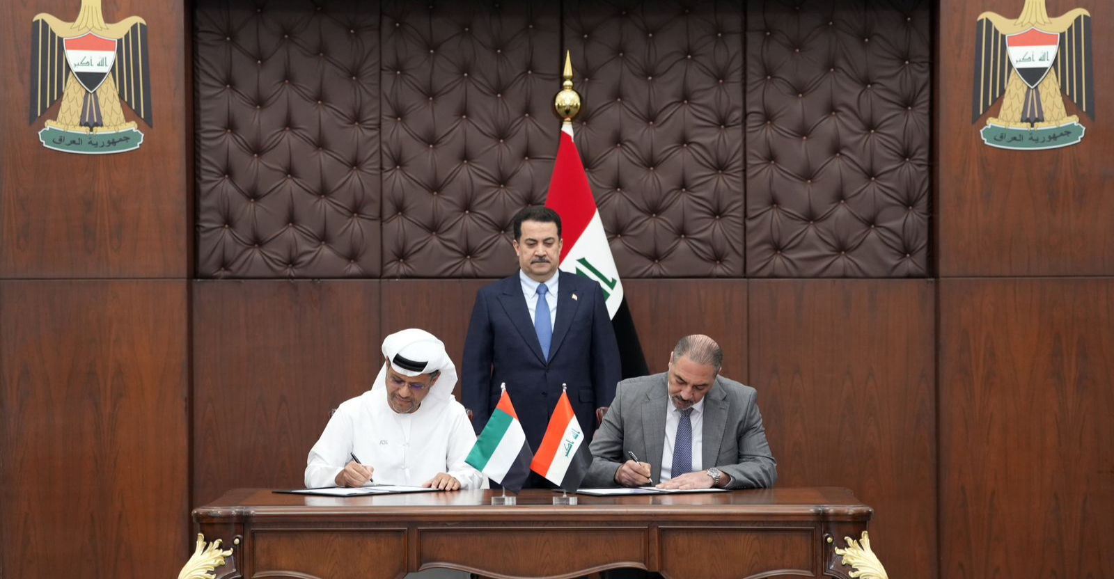 Al-Sudani sponsors a memorandum of understanding between the Iraqi Securities and the Abu Dhabi Market