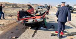 "إطار سيارة" يفجع عائلة بمصرع 7 من أفرادها في الأنبار (صور)