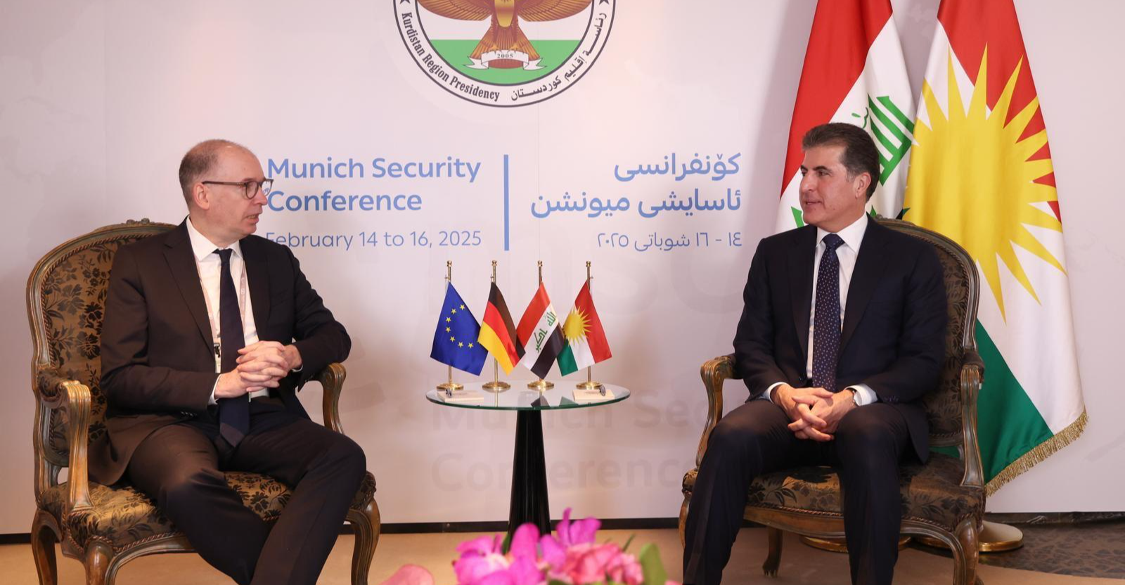 President Barzani at MSC2025: Meeting with German delegation