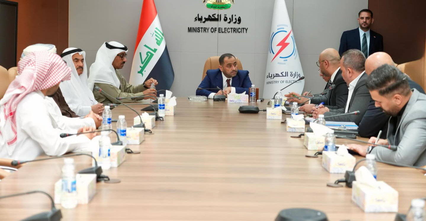 وزير الكهرباء يبحث مع "هيئة خليجية" تسريع إنجاز مشروع الربط مع العراق