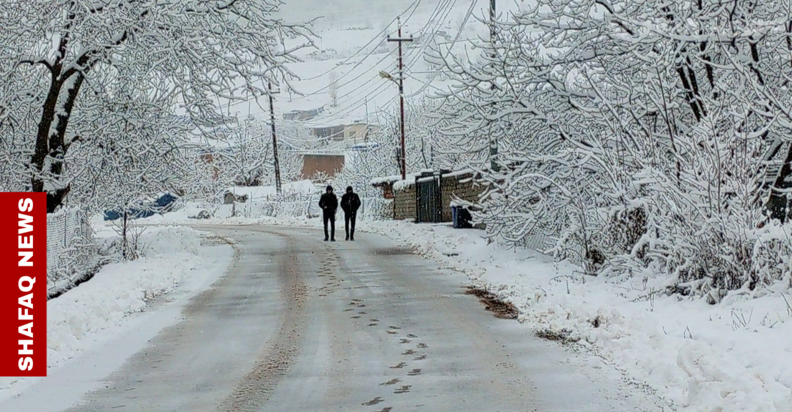 دهوك تتحول إلى لوحة بيضاء.. مشاهد من قلب العاصفة
