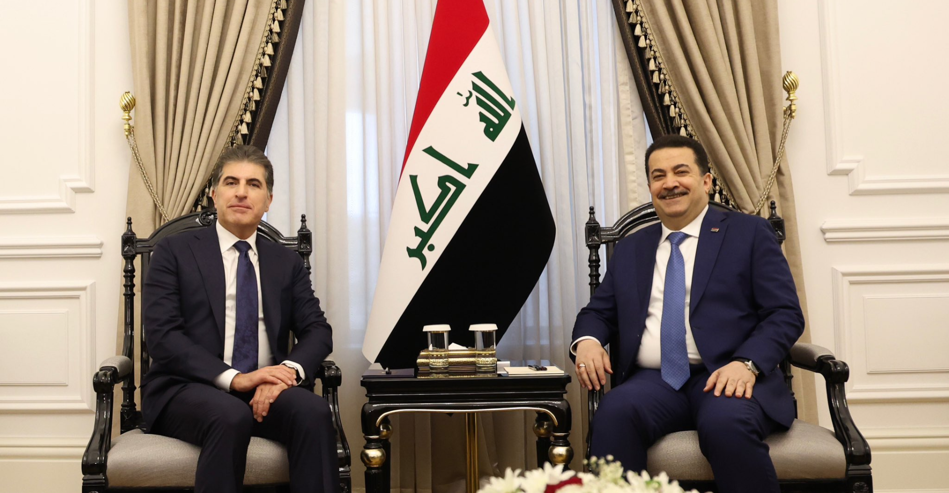 لقاء "مثمر" بين نيجيرفان بارزاني والسوداني في بغداد