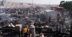 Fire engulfs IDPs tents in Duhok’s Khanke camp, injuring several