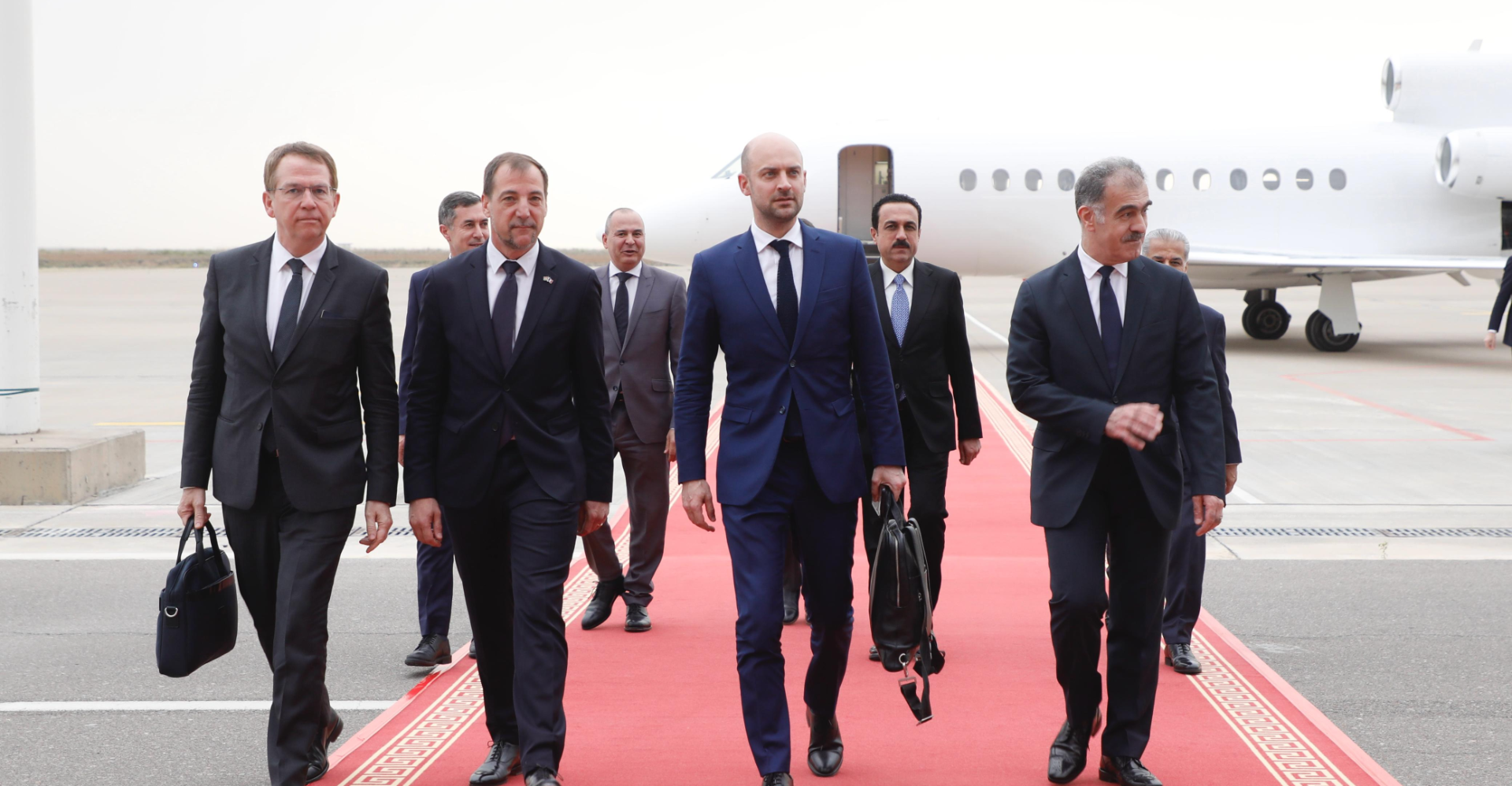 وزير الخارجية الفرنسي يصل أربيل