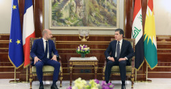 President Barzani, French FM discuss regional issues in Erbil