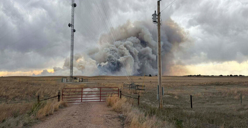 حريق كبير يجتاح "غابات وعرة" في ولاية نبراسكا الامريكية