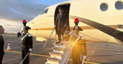 President Barzani arrives in Rome for Pope's funeral