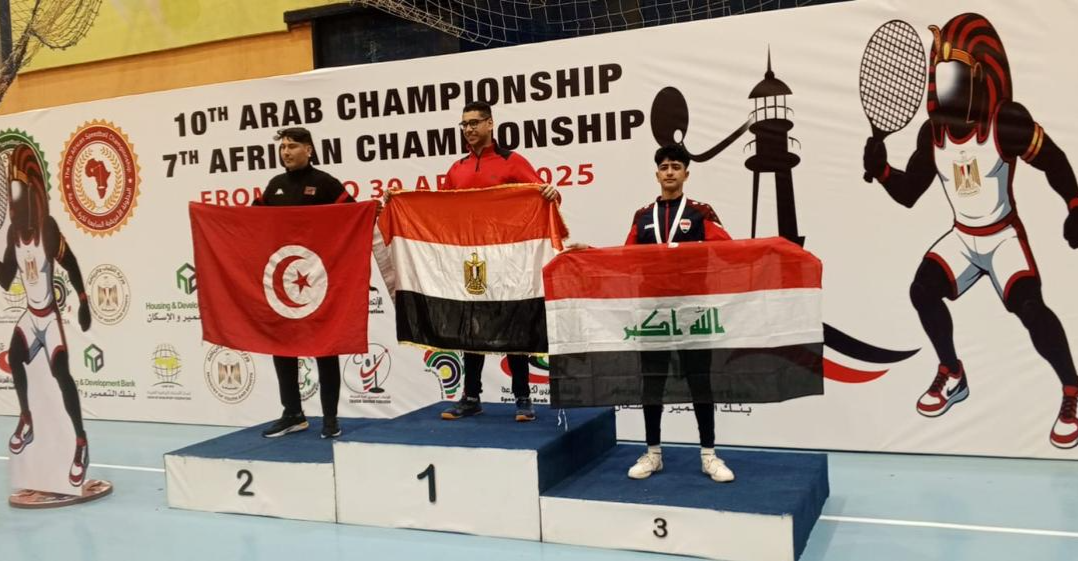 الحصيلة ترتفع إلى 8 ميداليات.. فضية جديدة للعراق في بطولة العرب لكرة السرعة