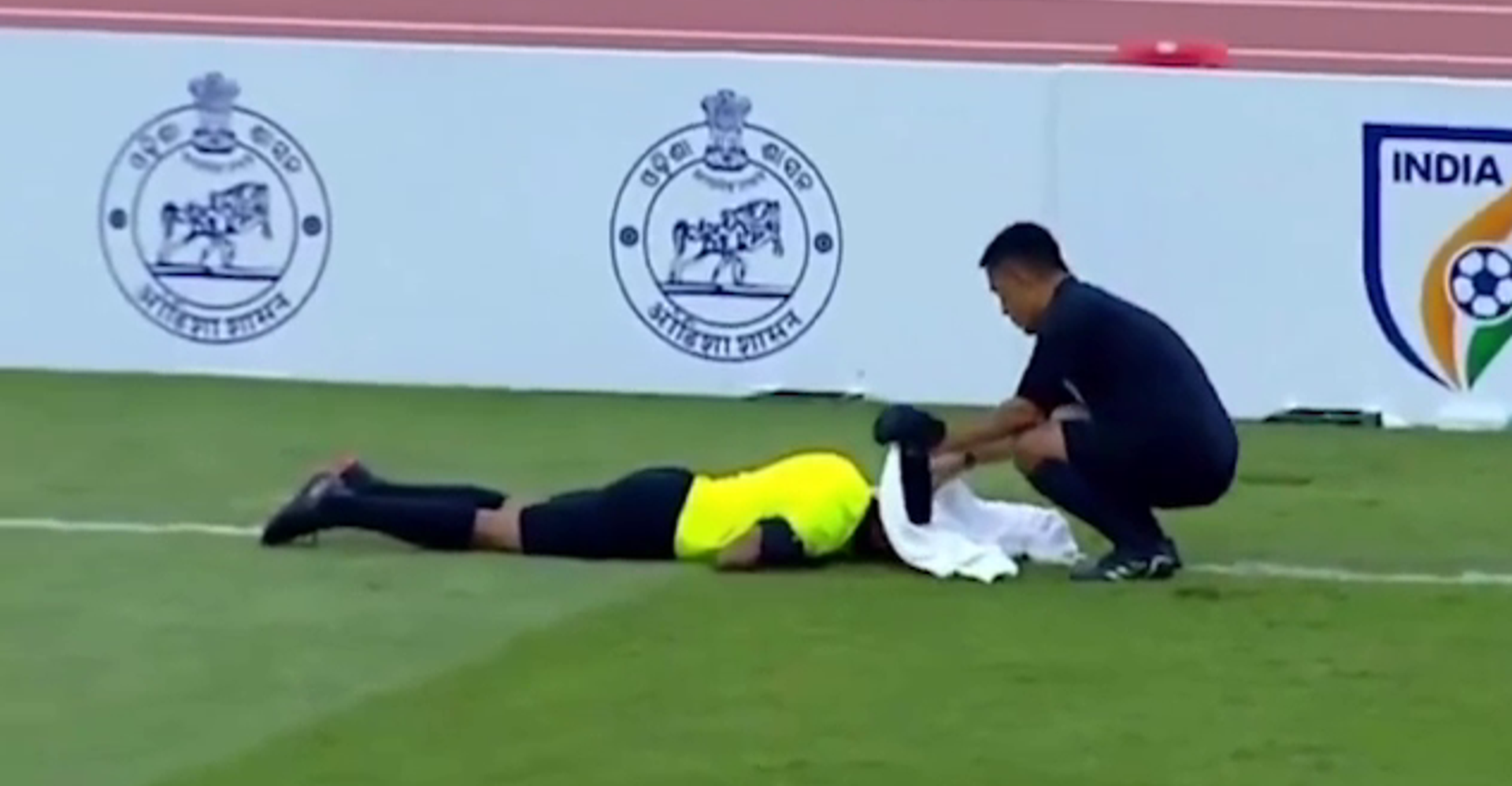 النحل يوقف مباراة بكأس السوبر الهندي (فيديو)