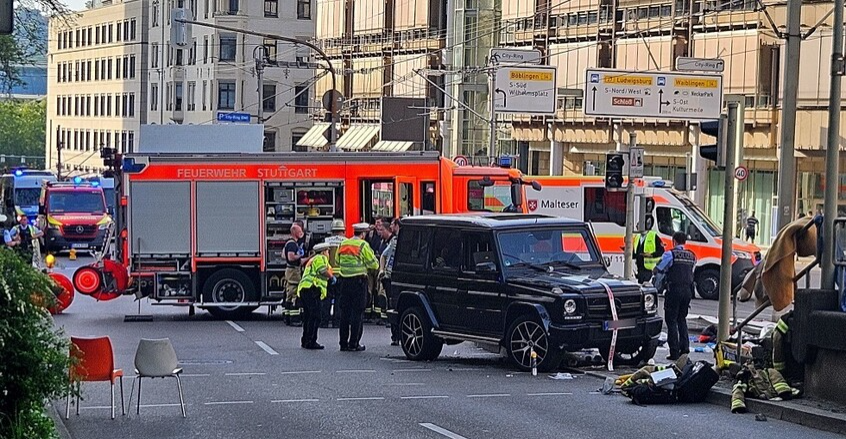 إصابة 8 أشخاص بحادث دهس في مدينة شتوتغارت الألمانية