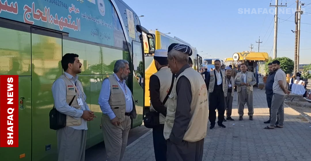 أربيل.. انطلاق أول قافلة برية من حجاج كوردستان (صور)