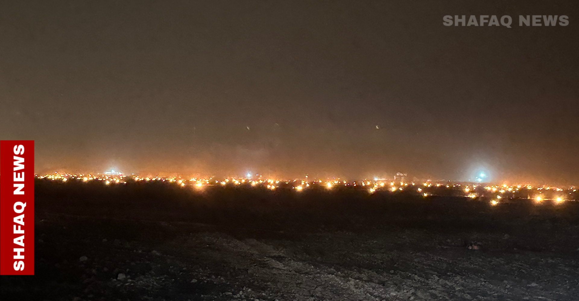 حريق ضخم في أربيل