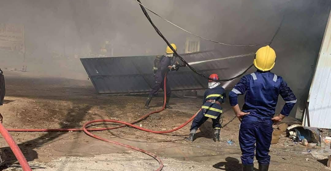 ديالى.. حريق يلتهم مزاداً للمواد المستعملة ويخلف خسائر جسيمة