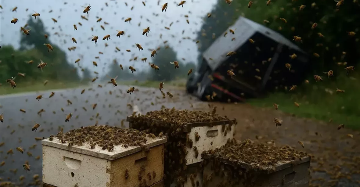 فرار "ربع مليار" نحلة في ولاية أمريكية بعد حادث خلال نقلها