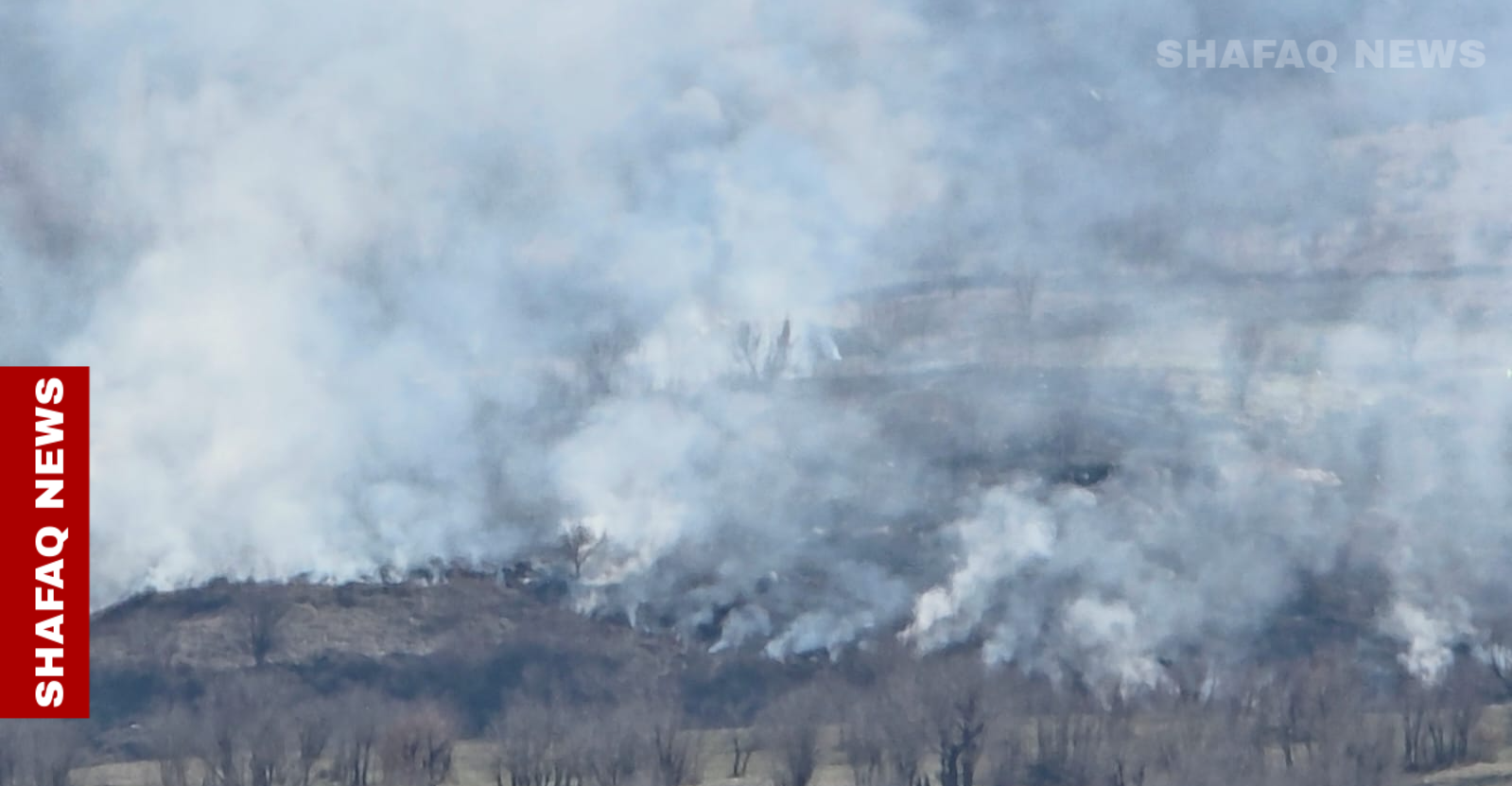 Turkish-PKK clashes ignite farmlands in Duhok, Kurdistan