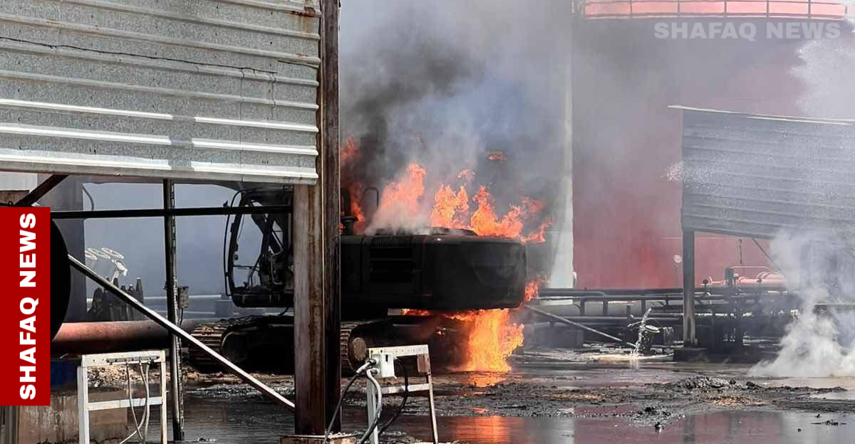 إصابة خمسة عمال بانفجار داخل حقل نفطي في صلاح الدين (صور)
